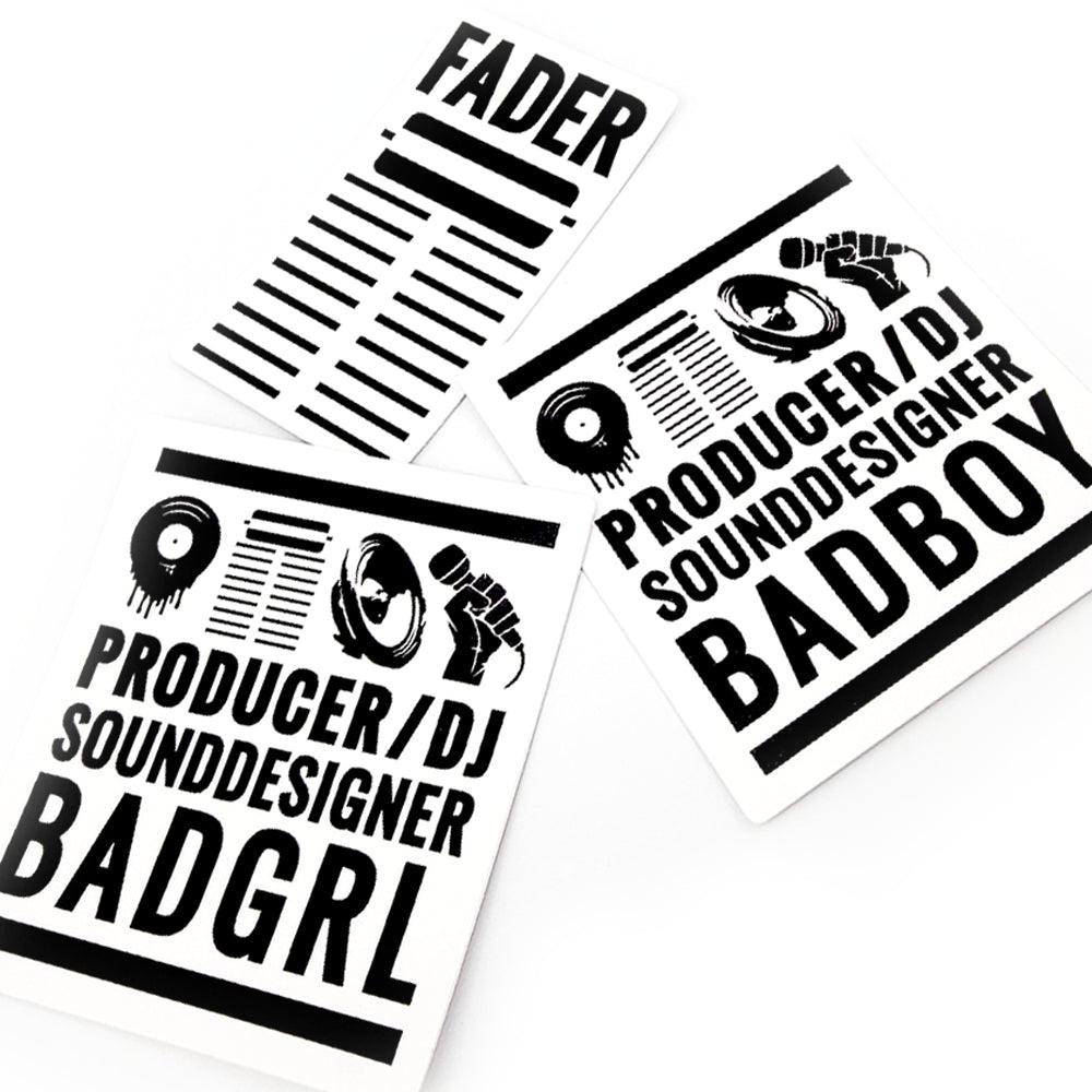 Fader Series™ Stickers - bassgum